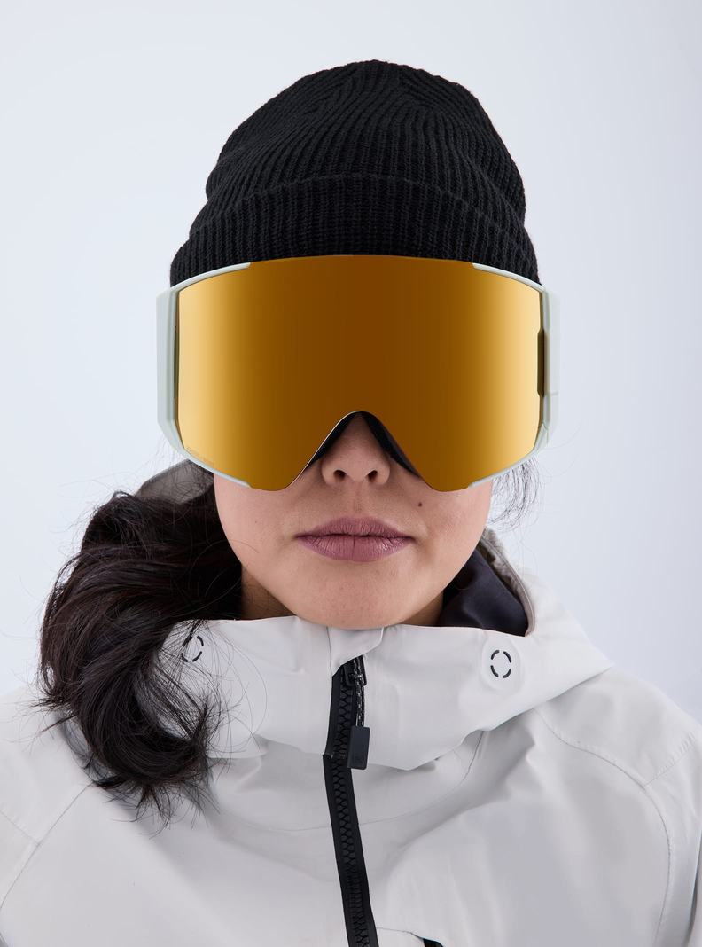 Lunette Ski Burton Anon Sync Low Bridge Fit Goggles + Bonus Lens Femme Orange | 914283-WXL