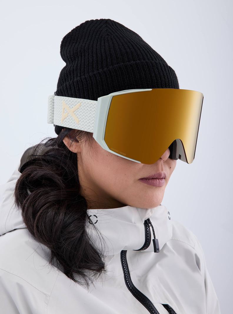 Lunette Ski Burton Anon Sync Low Bridge Fit Goggles + Bonus Lens Femme Orange | 914283-WXL