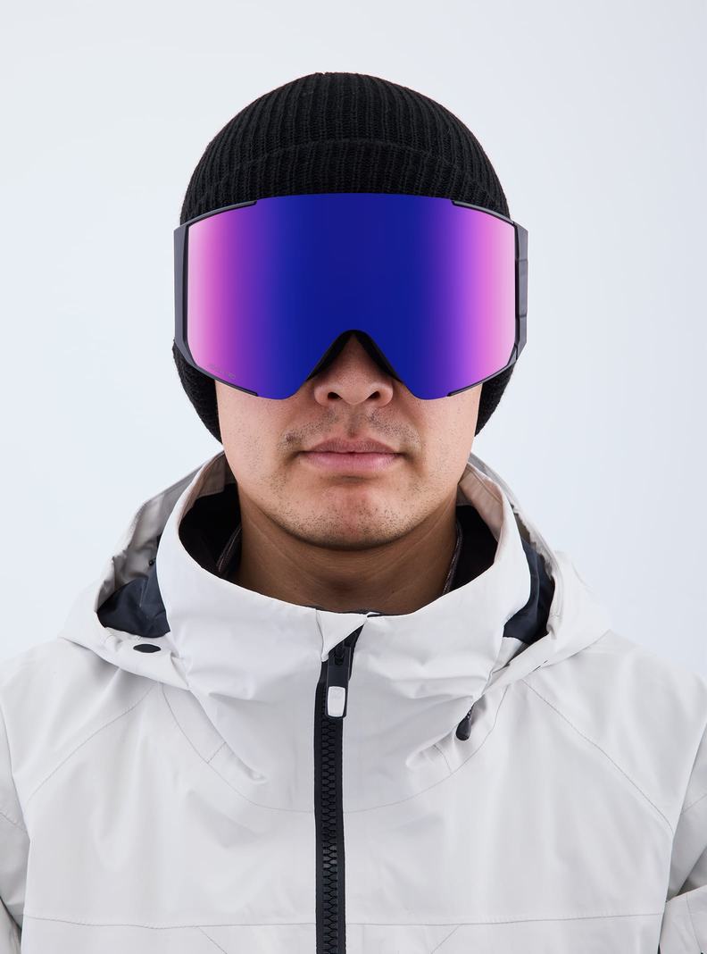 Lunette Ski Burton Anon Sync Low Bridge Fit Goggles + Bonus Lens Femme Noir Orange Rouge | 938074-MQX