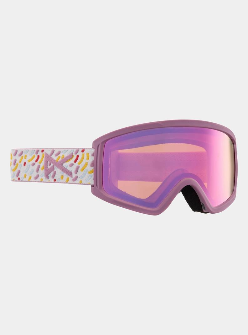 Lunette Ski Burton Anon Tracker 2.0 Low Bridge Fit Enfant Rose | 175026-OGQ