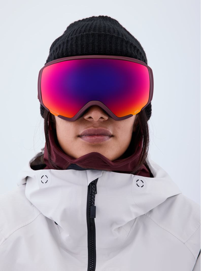 Lunette Ski Burton Anon WM1 Goggles + Bonus Lens + MFI® Face Mask Homme Orange Rouge | 104537-UYZ
