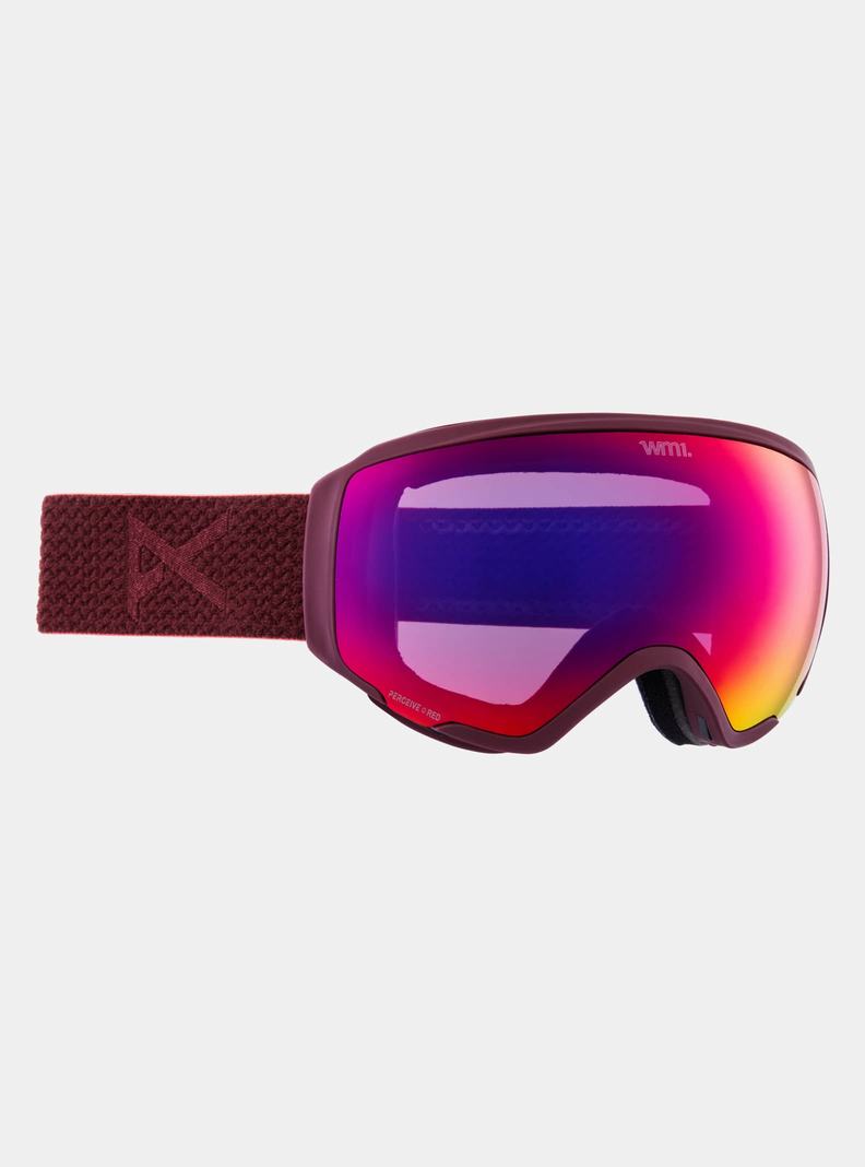 Lunette Ski Burton Anon WM1 Goggles + Bonus Lens + MFI® Face Mask Homme Orange Rouge | 104537-UYZ