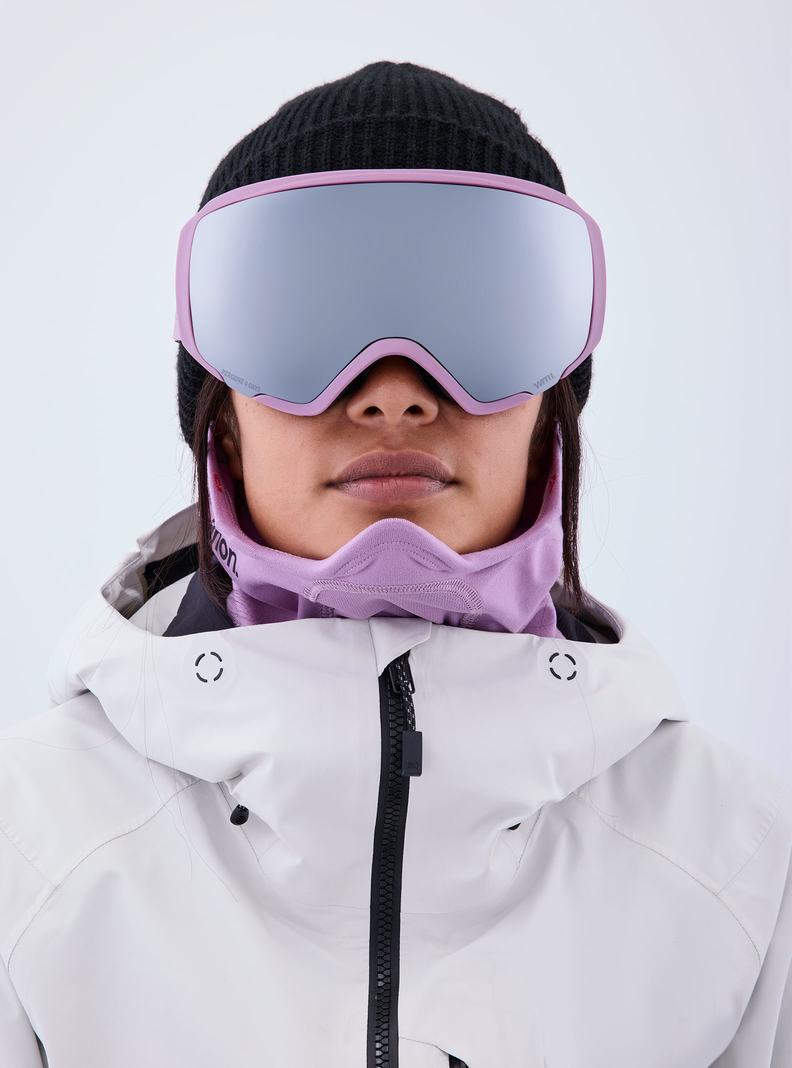 Lunette Ski Burton Anon WM1 Goggles + Bonus Lens + MFI® Face Mask Femme Violette Orange Noir | 827514-QAY