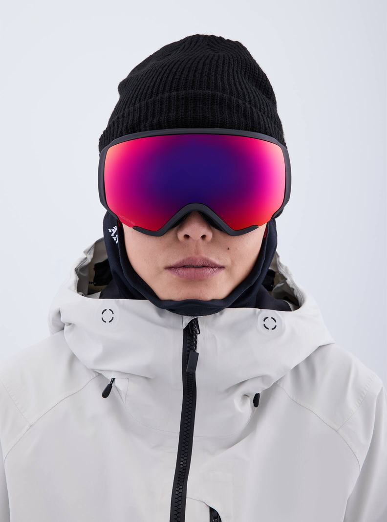 Lunette Ski Burton Anon WM1 Low Bridge Fit Goggles + Bonus Lens + MFI® Face Mask Femme Orange Rouge | 051872-KGW