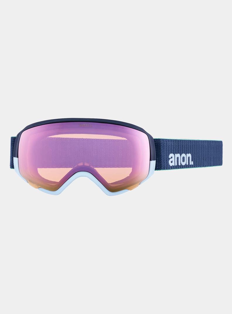 Lunette Ski Burton Anon WM1 Low Bridge Fit Goggles + Bonus Lens + MFI® Face Mask Femme Orange Rouge | 051872-KGW