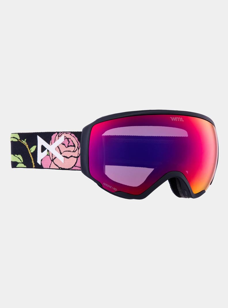 Lunette Ski Burton Anon WM1 Low Bridge Fit Goggles + Bonus Lens + MFI® Face Mask Femme Orange Rouge | 051872-KGW