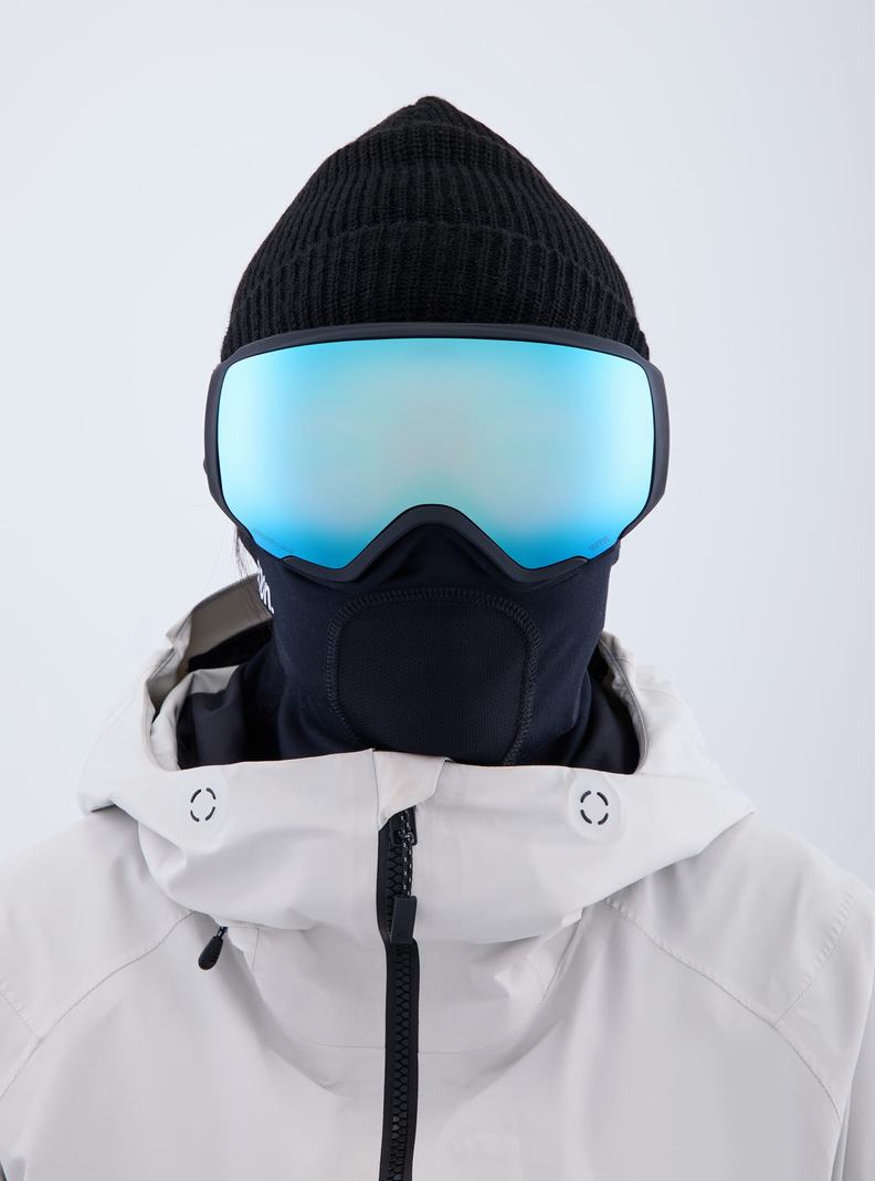 Lunette Ski Burton Anon WM1 Low Bridge Fit Goggles + Bonus Lens + MFI® Face Mask Femme Noir Bleu Rose | 703864-NDJ