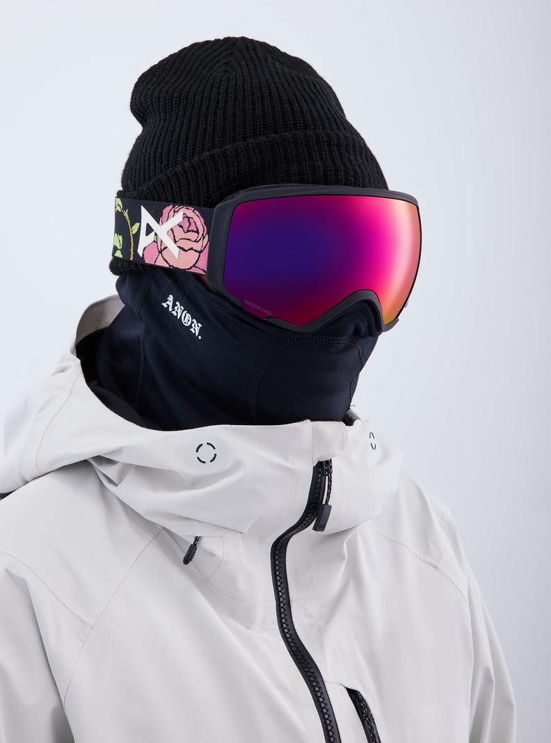 Lunette Ski Burton Anon WM1 Low Bridge Fit Goggles + Bonus Lens + MFI® Face Mask Homme Orange Rouge | 956873-WCP