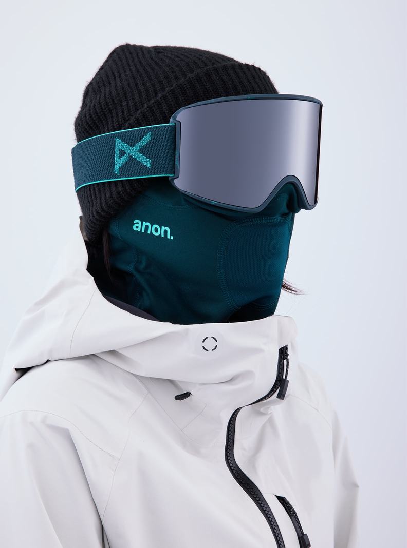 Lunette Ski Burton Anon WM3 Goggles + Bonus Lens + MFI® Face Mask Femme Orange Noir Violette | 189602-EUG