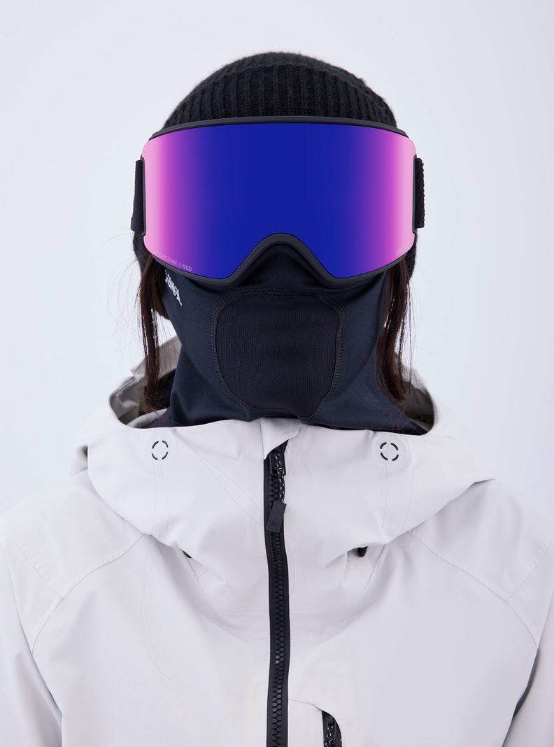 Lunette Ski Burton Anon WM3 Goggles + Bonus Lens + MFI® Face Mask Femme Orange Rouge | 230956-OCB