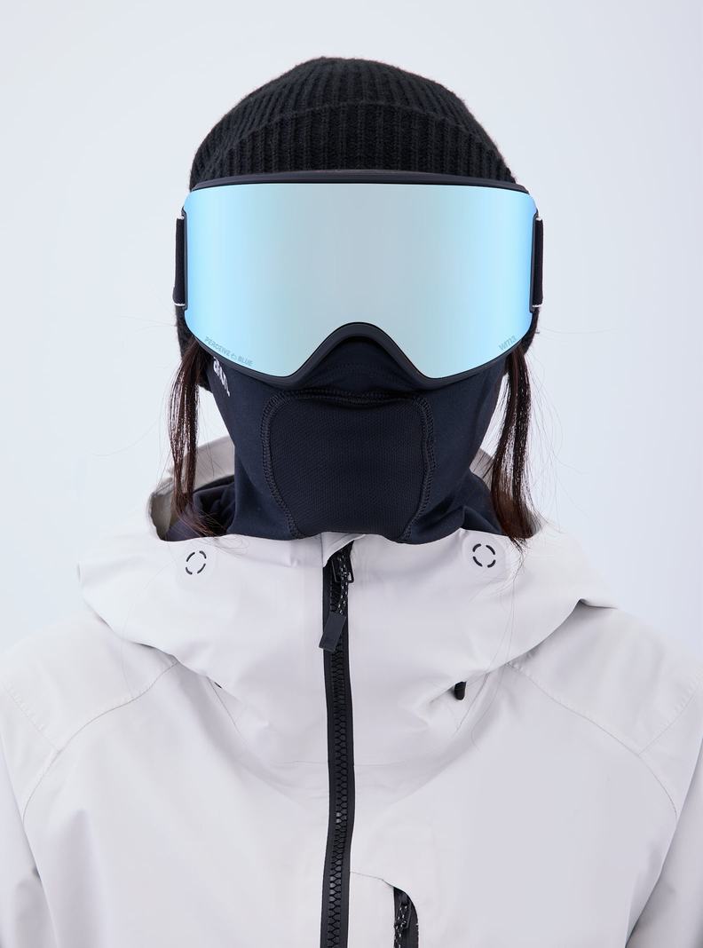 Lunette Ski Burton Anon WM3 Goggles + Bonus Lens + MFI® Face Mask Homme Noir Bleu Rose | 285310-IDF