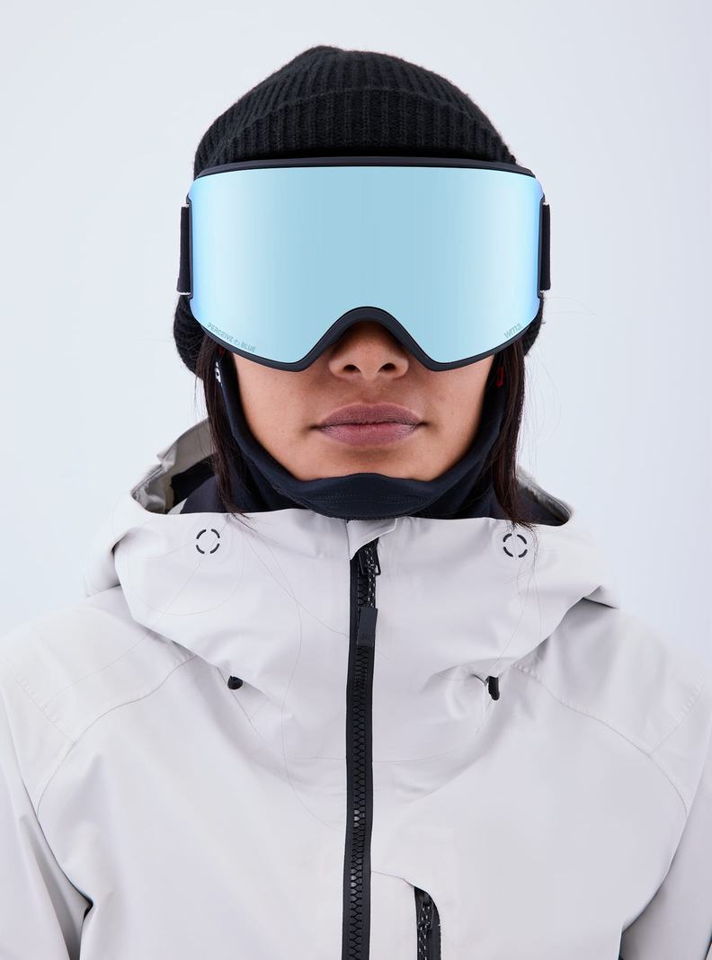 Lunette Ski Burton Anon WM3 Goggles + Bonus Lens + MFI® Face Mask Homme Noir Bleu Rose | 285310-IDF