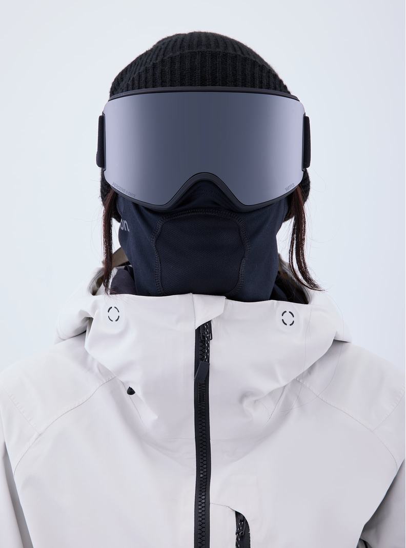 Lunette Ski Burton Anon WM3 Goggles + Bonus Lens + MFI® Face Mask Femme Orange Noir Violette | 416287-ETM