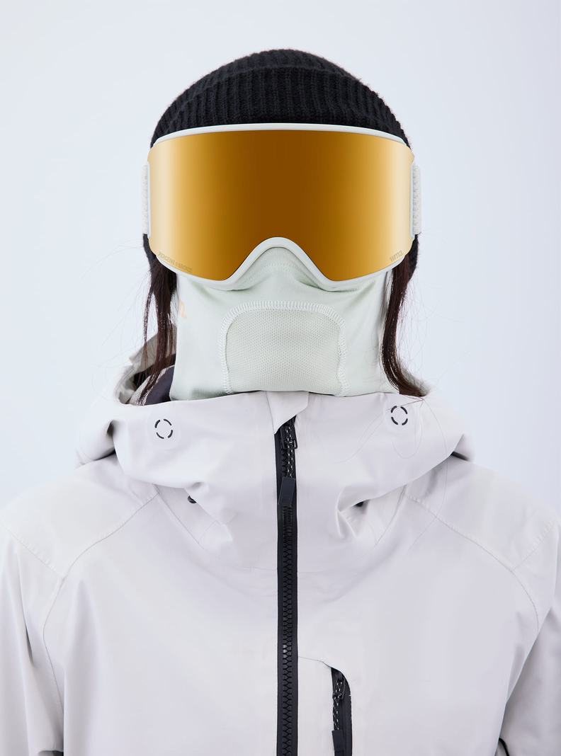 Lunette Ski Burton Anon WM3 Goggles + Bonus Lens + MFI® Face Mask Femme Orange | 429157-FWB