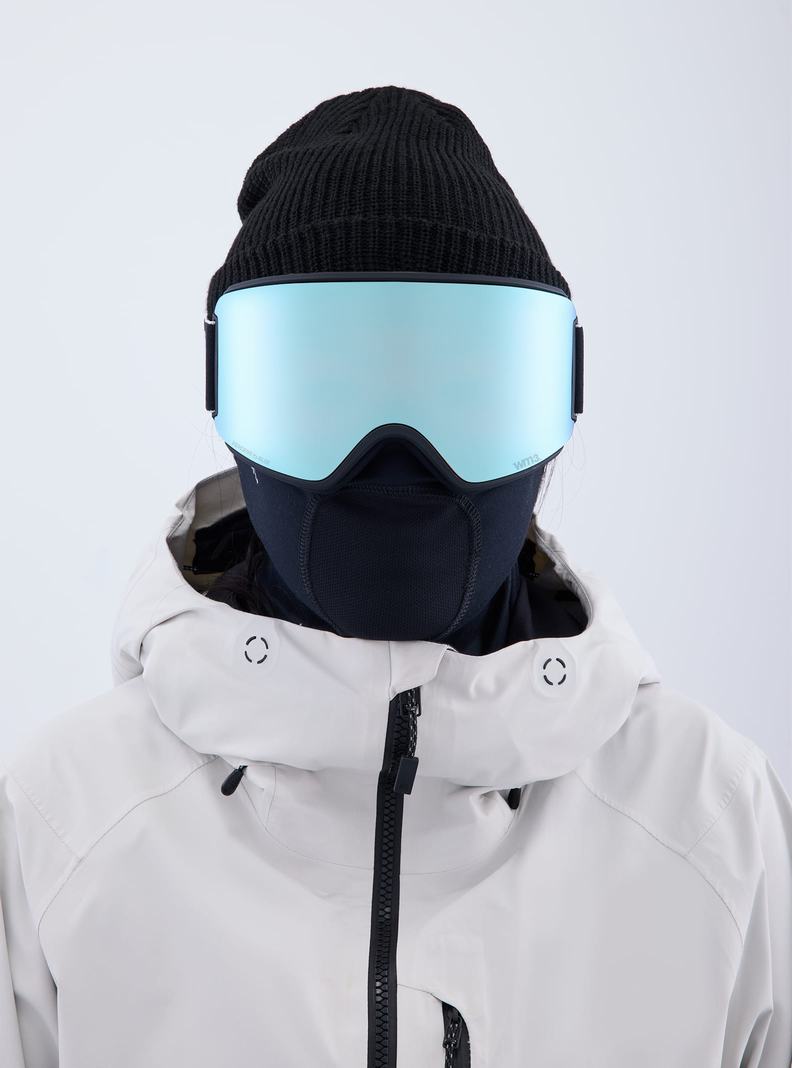Lunette Ski Burton Anon WM3 Low Bridge Fit Goggles + Bonus Lens + MFI® Face Mask Femme Noir Bleu Rose | 205198-TCN