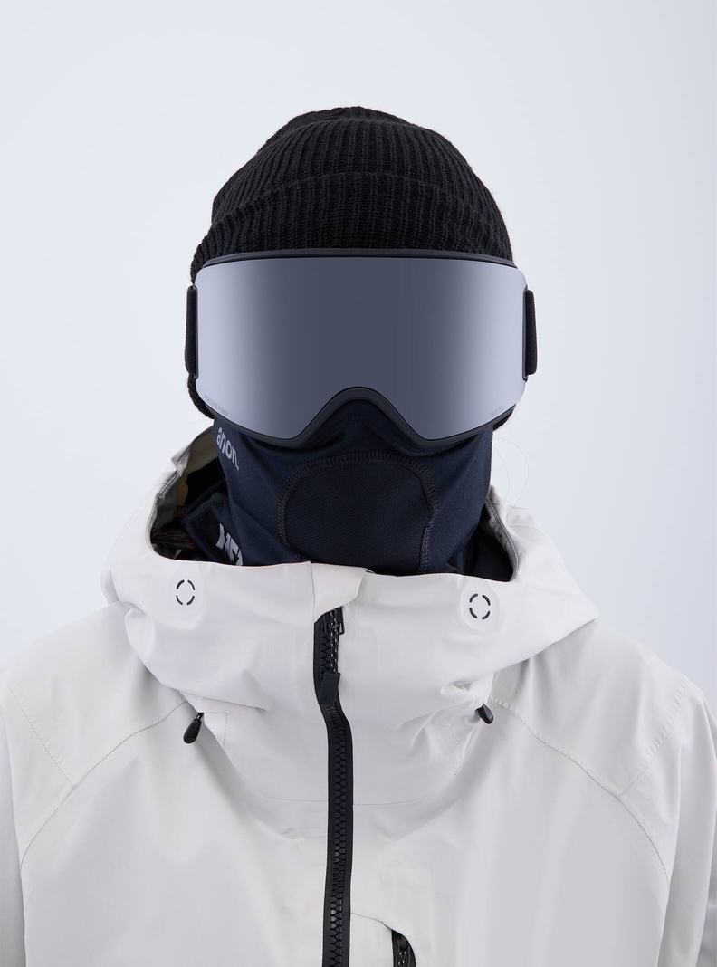 Lunette Ski Burton Anon WM3 Low Bridge Fit Goggles + Bonus Lens + MFI® Face Mask Homme Orange Noir Violette | 291854-MHA