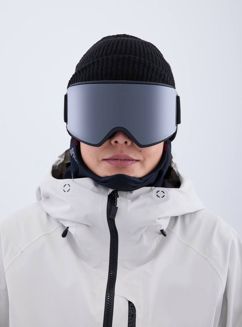 Lunette Ski Burton Anon WM3 Low Bridge Fit Goggles + Bonus Lens + MFI® Face Mask Homme Orange Noir Violette | 291854-MHA
