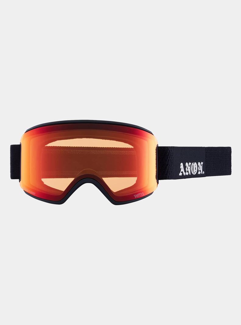 Lunette Ski Burton Anon WM3 Low Bridge Fit Goggles + Bonus Lens + MFI® Face Mask Homme Orange Noir Violette | 291854-MHA