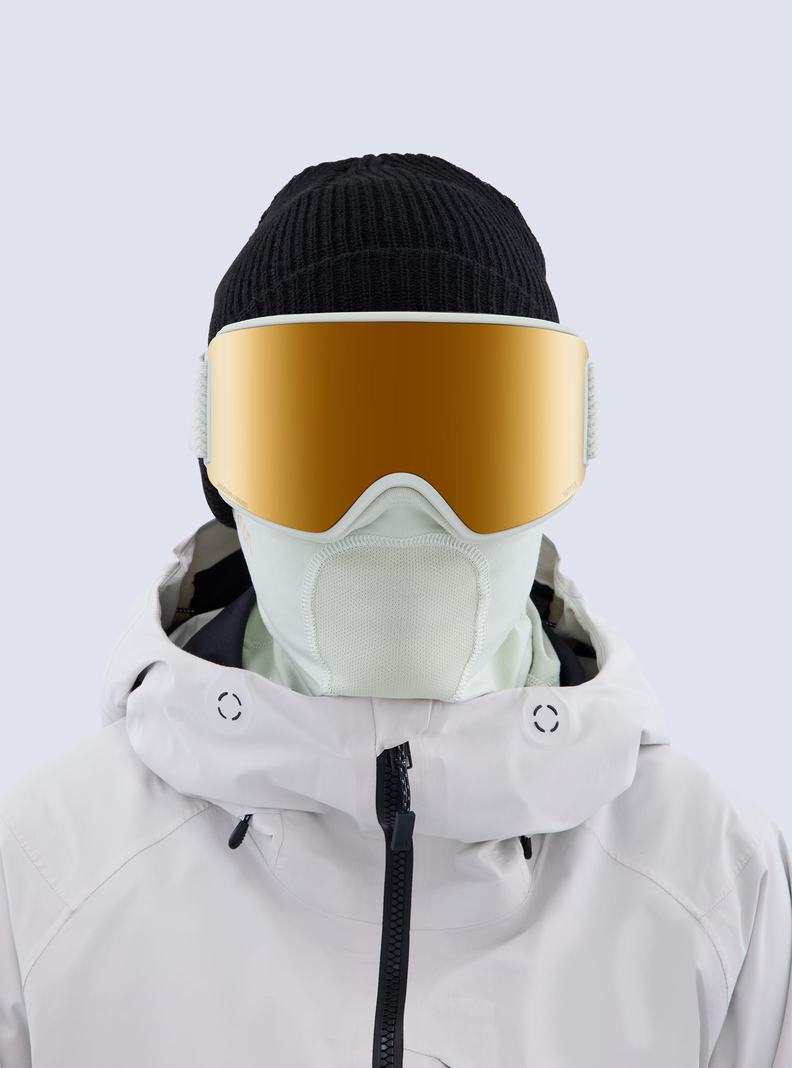 Lunette Ski Burton Anon WM3 Low Bridge Fit Goggles + Bonus Lens + MFI® Face Mask Homme Orange | 347812-JTX