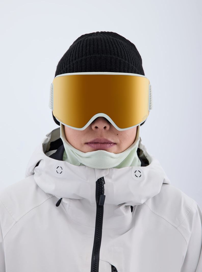 Lunette Ski Burton Anon WM3 Low Bridge Fit Goggles + Bonus Lens + MFI® Face Mask Homme Orange | 347812-JTX