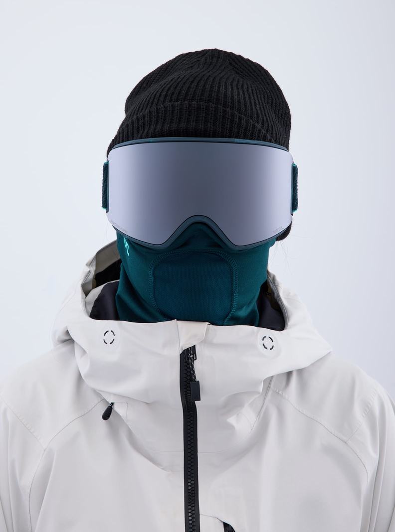 Lunette Ski Burton Anon WM3 Low Bridge Fit Goggles + Bonus Lens + MFI® Face Mask Femme Orange Noir Violette | 418537-EJG