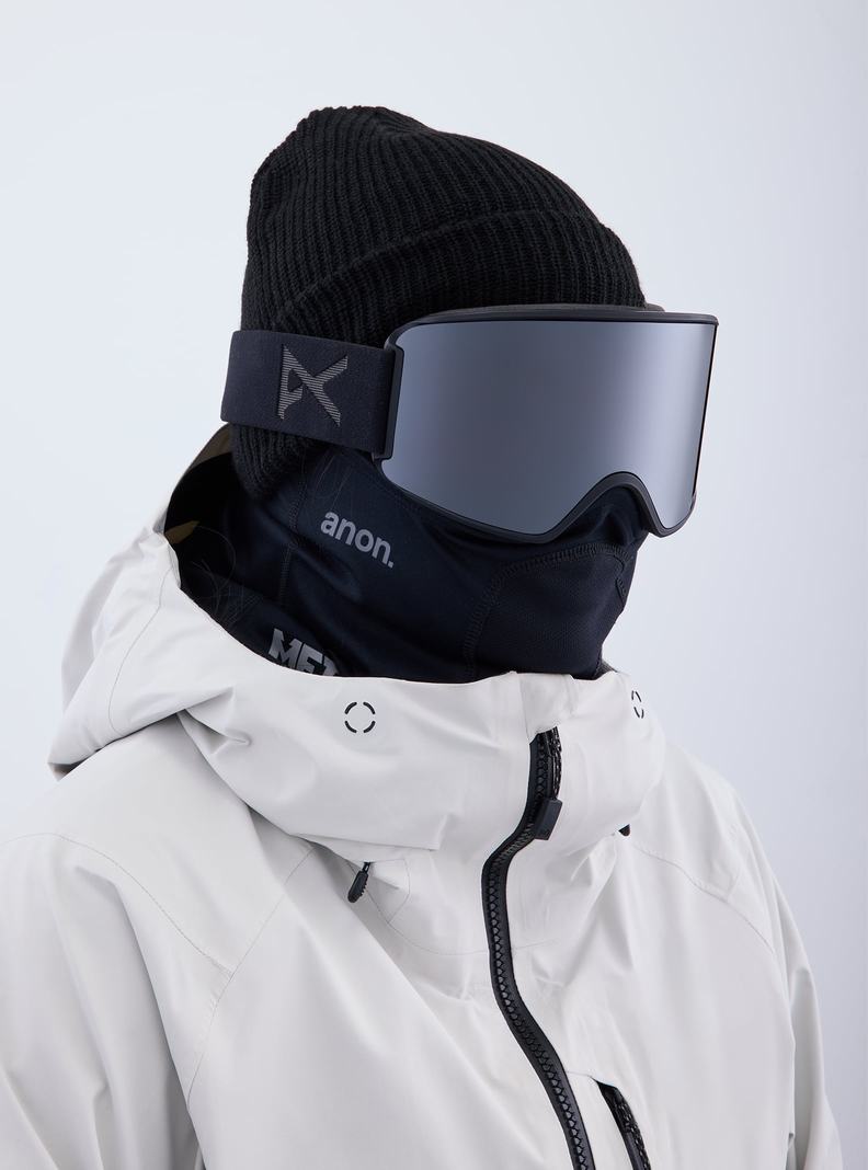 Lunette Ski Burton Anon WM3 Low Bridge Fit Goggles + Bonus Lens + MFI® Face Mask Femme Orange Noir Violette | 970348-NJY