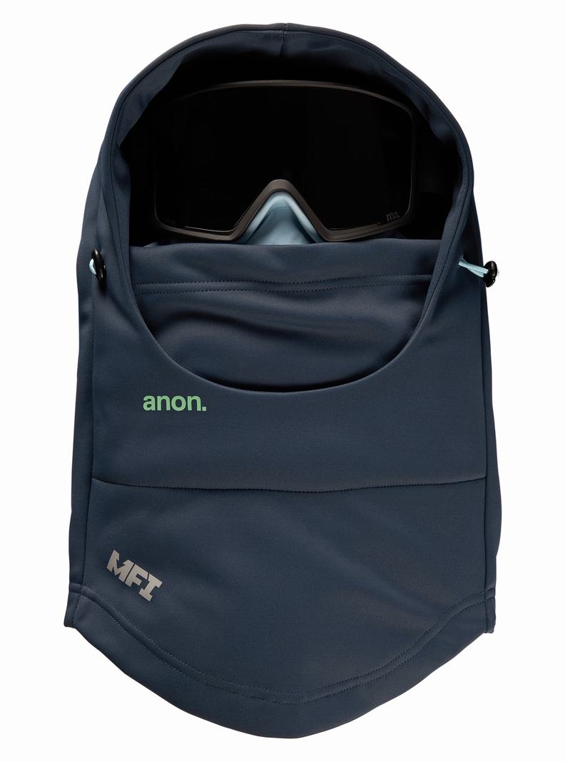 Masque Burton Anon MFI® Encapuchonné Balaclava Femme Bleu Marine | 392760-QJO