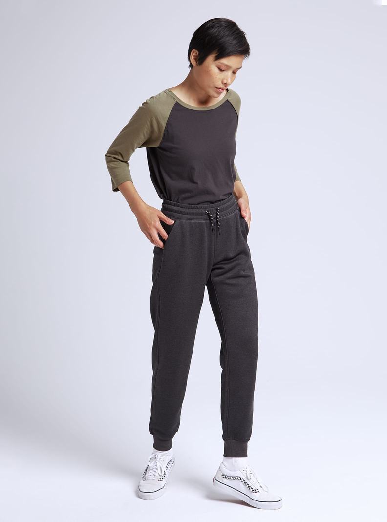 Pantalon Burton Oak Fleece Femme Noir | 546709-BWP