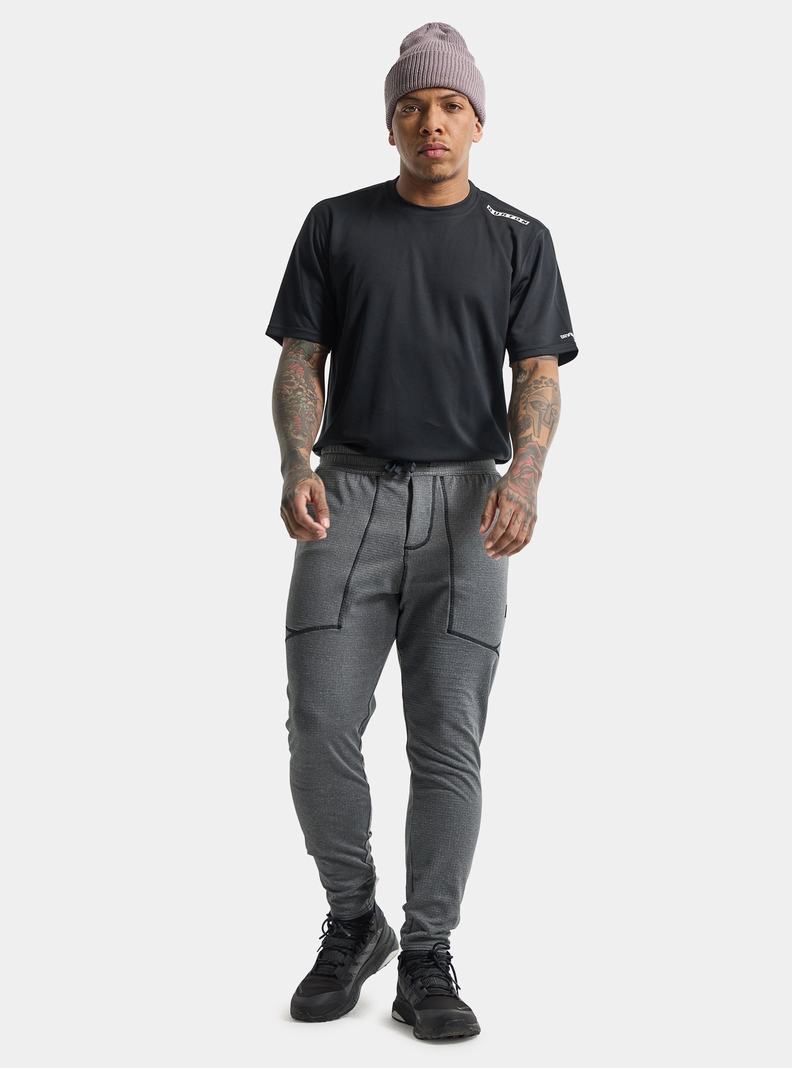Pantalon Burton Stockrun Grid Homme Noir | 138096-CIG
