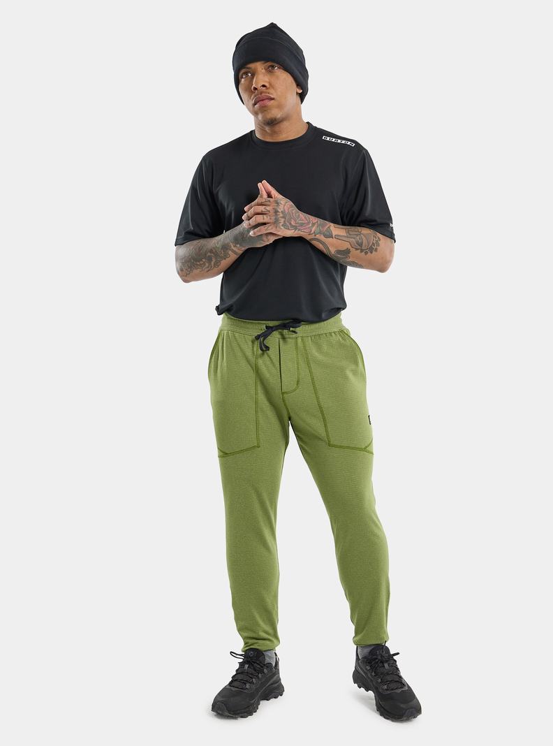 Pantalon Burton Stockrun Grid Homme Vert | 984250-ZOW