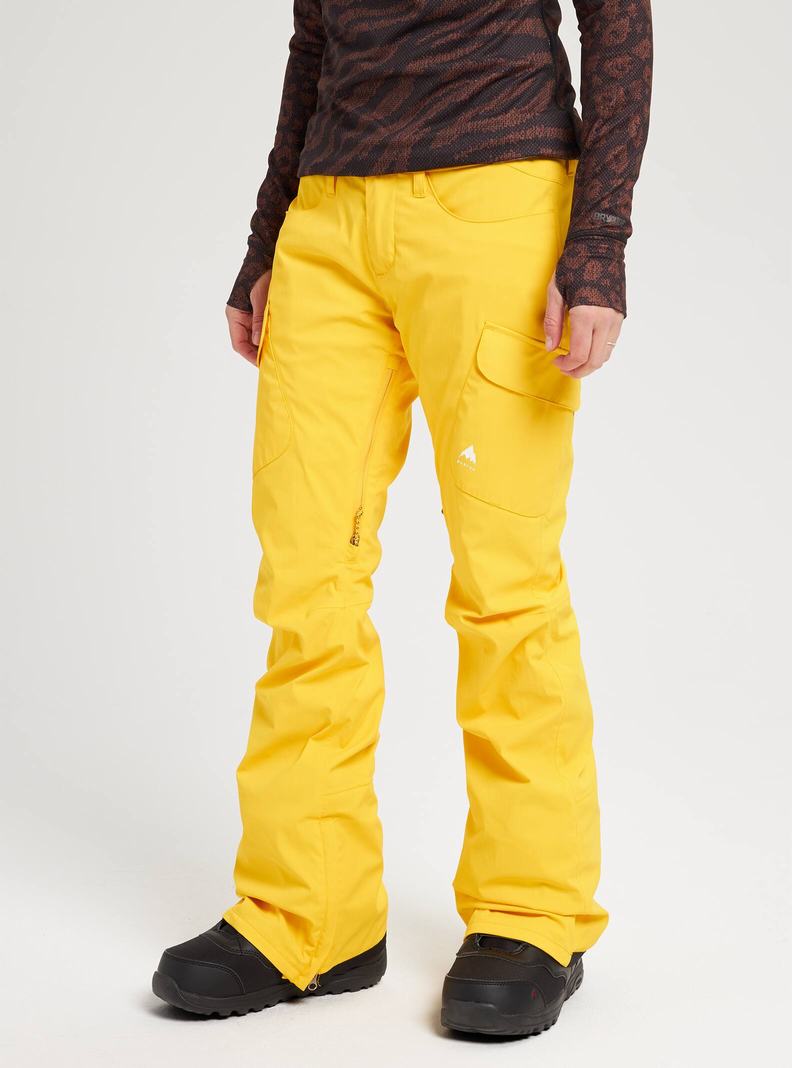 Pantalon Snowboard Burton GORE‑TEX Gloria Femme Jaune | 145063-DHI