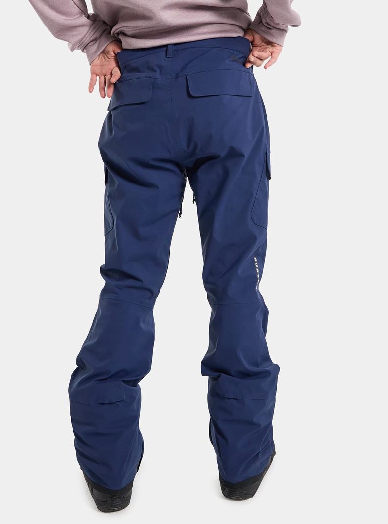 Pantalon Snowboard Burton Gloria GORE-TEX 2L (Corta) Femme Bleu | 569703-TLK