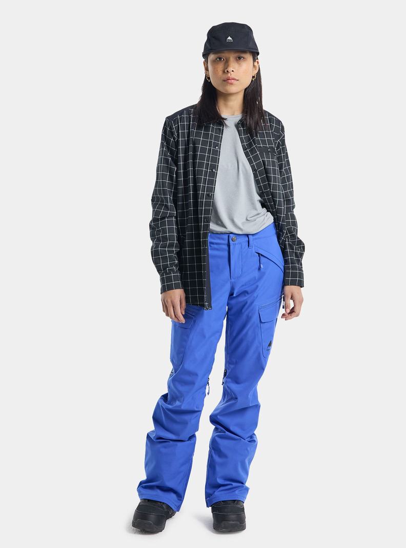 Pantalon Snowboard Burton Gloria Stretch 2L Femme Bleu | 165347-DJW