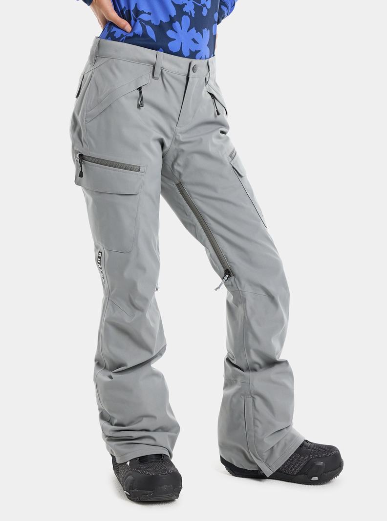 Pantalon Snowboard Burton Gloria Stretch 2L Femme Grise | 425307-TRK