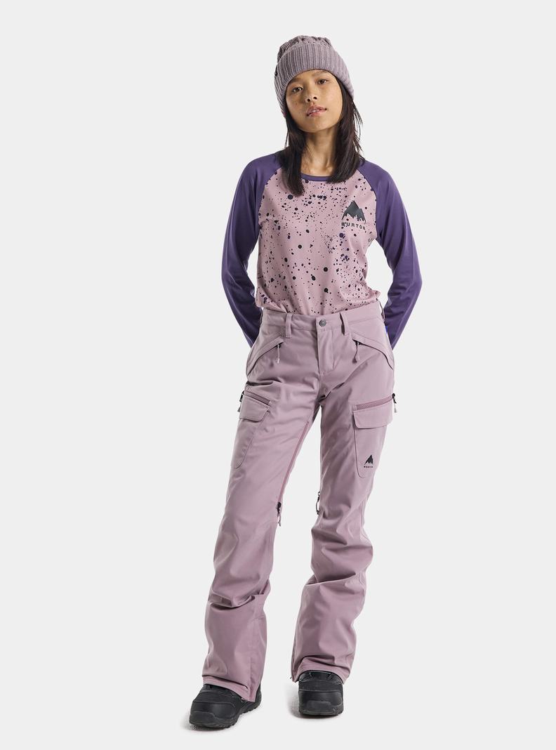 Pantalon Snowboard Burton Gloria Stretch 2L Femme Lavande | 495130-FSD
