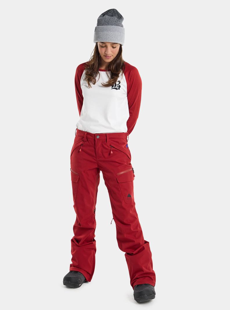 Pantalon Snowboard Burton Gloria Stretch 2L Femme Rouge | 756892-LCF