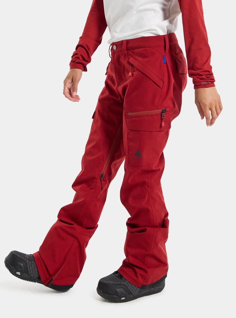 Pantalon Snowboard Burton Gloria Stretch 2L Femme Rouge | 756892-LCF