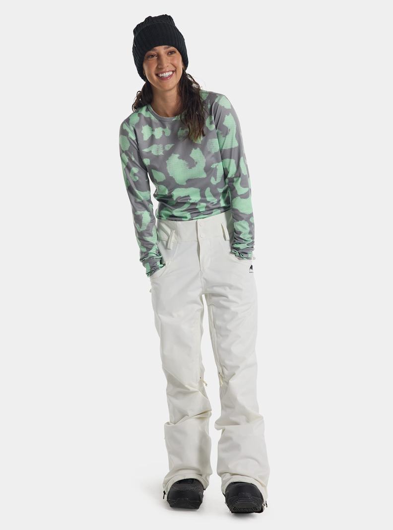 Pantalon Snowboard Burton Marcy High Rise Stretch Femme Blanche | 317482-USZ