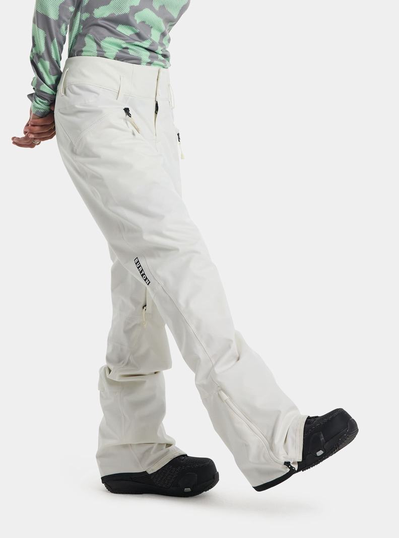 Pantalon Snowboard Burton Marcy High Rise Stretch Femme Blanche | 317482-USZ
