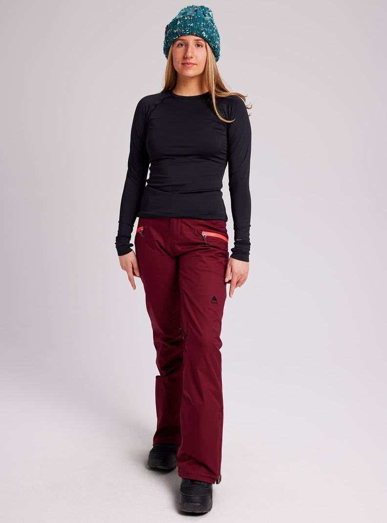 Pantalon Snowboard Burton Marcy High Rise Stretch Femme Bordeaux | 327906-DEK