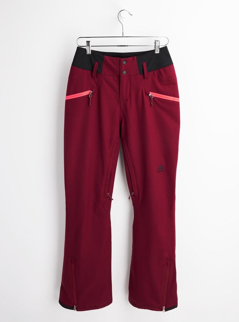 Pantalon Snowboard Burton Marcy High Rise Stretch Femme Bordeaux | 327906-DEK