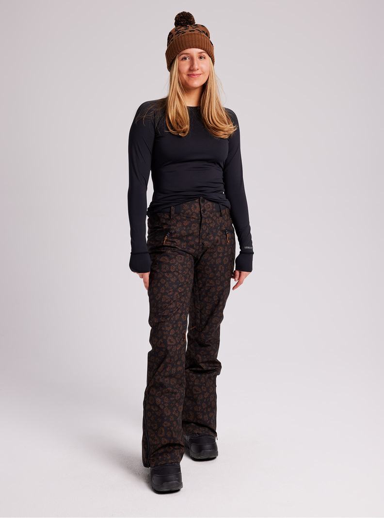 Pantalon Snowboard Burton Marcy High Rise Stretch Femme Noir | 680591-ZWU