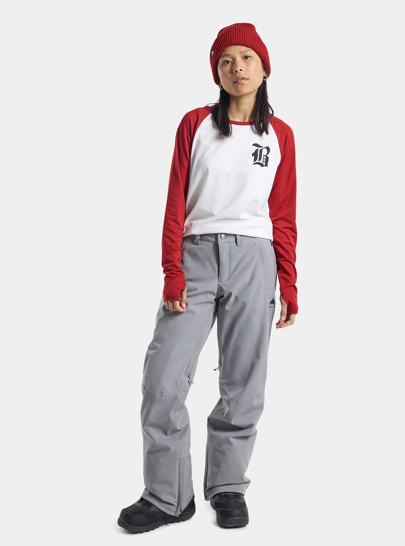 Pantalon Snowboard Burton Society 2L (Alti) Femme Grise | 712359-TLI
