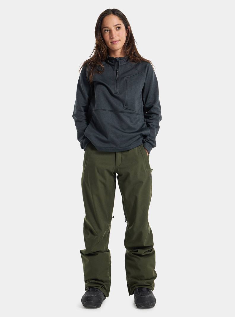 Pantalon Snowboard Burton Society 2L (Alti) Femme Vert Foncé | 803452-FMZ