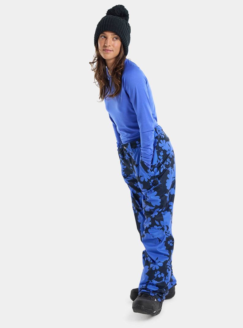 Pantalon Snowboard Burton Society 2L Femme Bleu | 041856-SBK