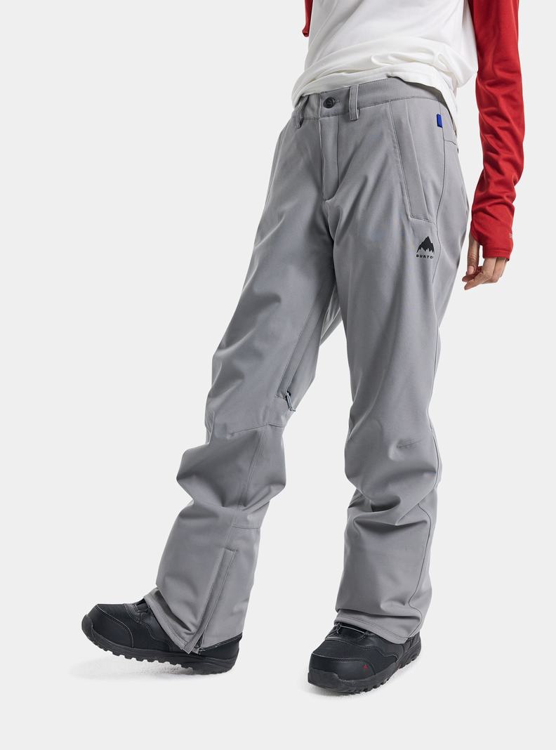 Pantalon Snowboard Burton Society 2L Femme Grise | 516780-HZX