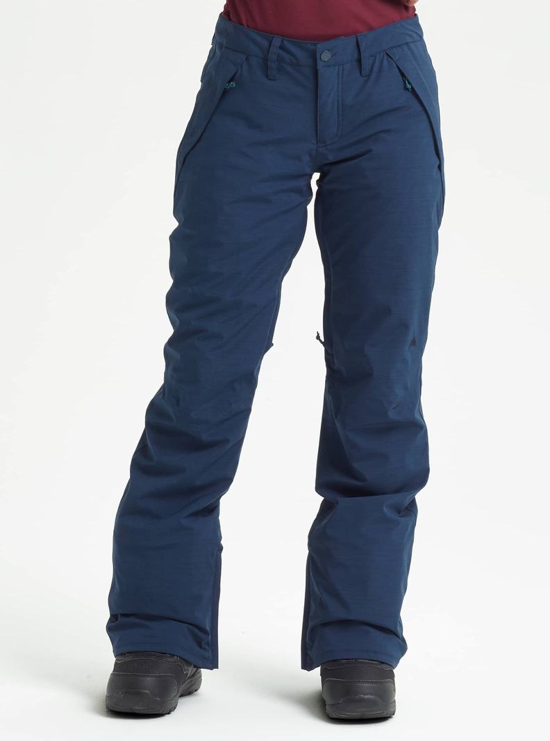 Pantalon Snowboard Burton Society - Corta Femme Bleu | 298605-PQO