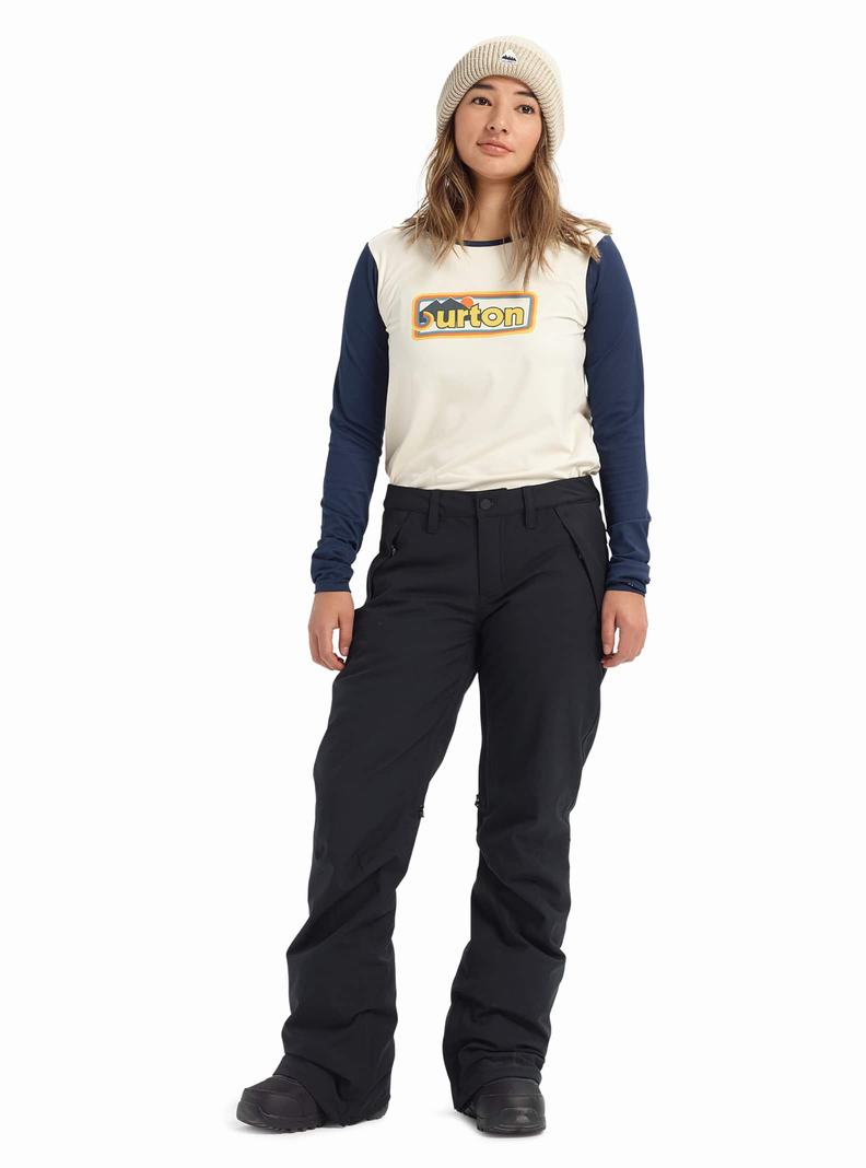 Pantalon Snowboard Burton Society Femme Noir | 541607-OZF