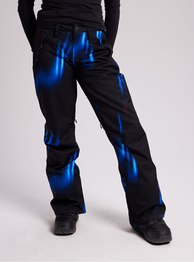 Pantalon Snowboard Burton Society Femme Noir Bleu | 610423-EIC