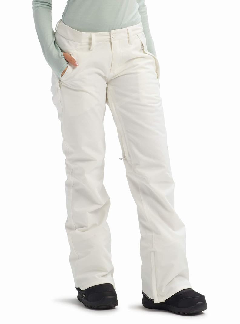 Pantalon Snowboard Burton Society Femme Blanche | 786459-PRB